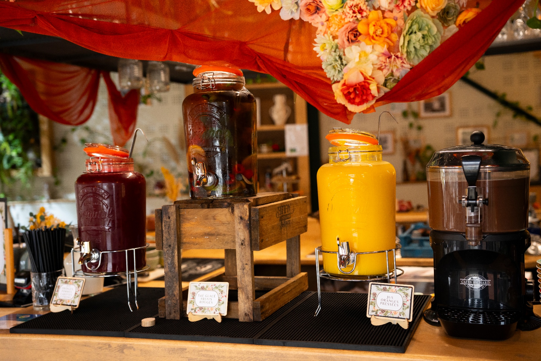 Jus pressés et boissons chaudes